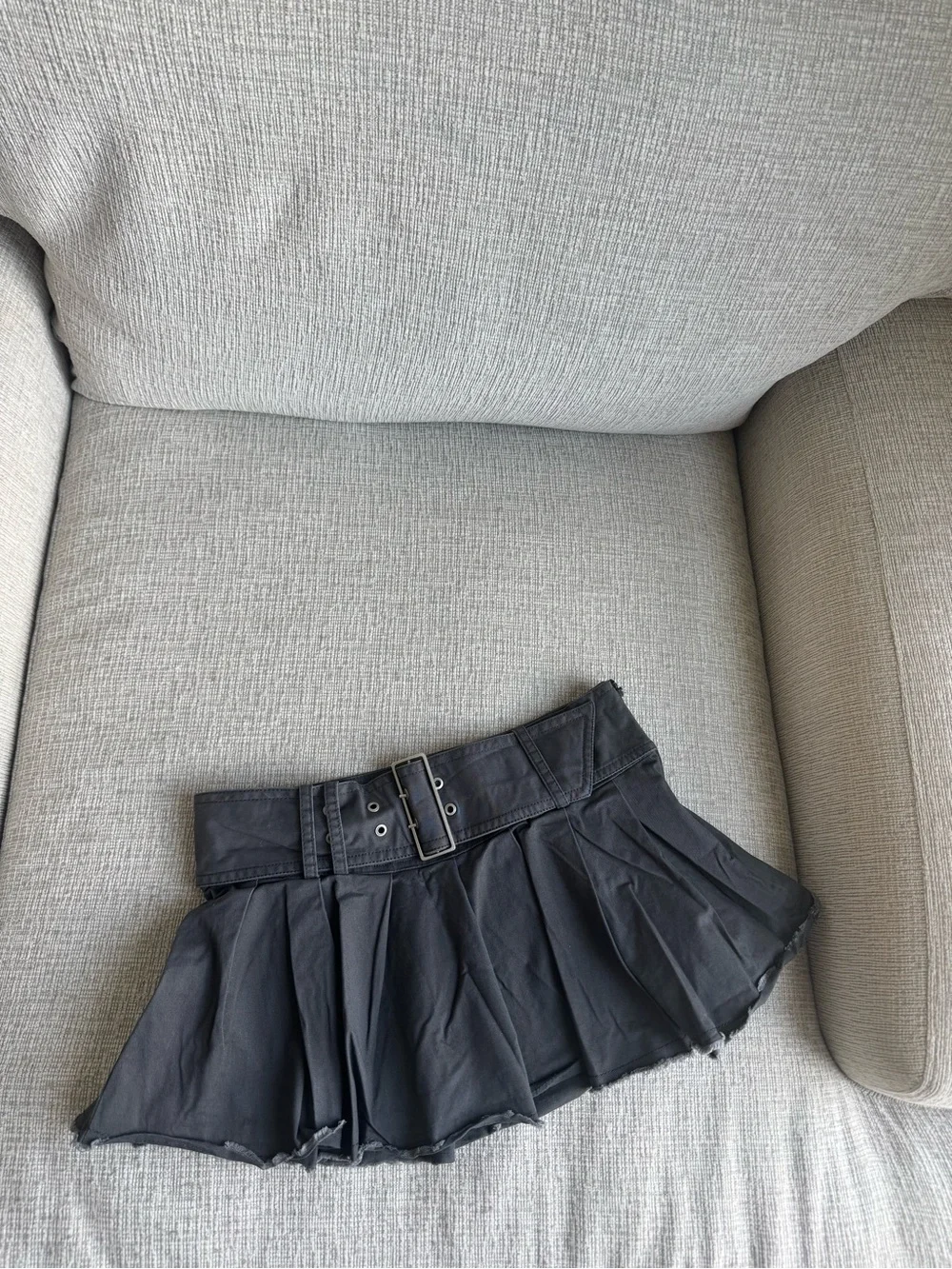 BDG Diego Belted Pleated Mini Skirt